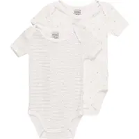 Schiesser Pijama entero/body ' Original Classics ' gris / blanco