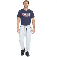 Lonsdale Pantalón gris moteado / negro