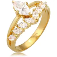 Elli PREMIUM Anillo oro / transparente