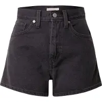 Levi's Vaquero 'High Waisted Mom Short' negro denim