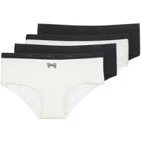 Dim Culote y bragas POCKET COTON STRETCH x4 mujer - Negro - FR 36 / 38