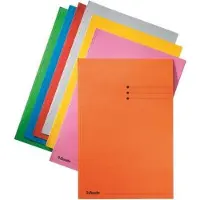 Esselte carpeta de cartón verde | tamaño folio | solapas de 10mm | con líneas impresas | 100 unidades