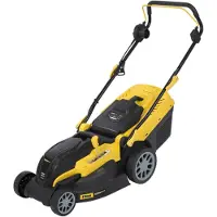 Powerplus POWXG6281, cortacésped manual, 42 cm de ancho, 2,5 cm de altura de corte, 8 cm de distancia entre las cuchillas, cuchillas rotativas, capacidad de 40 litros