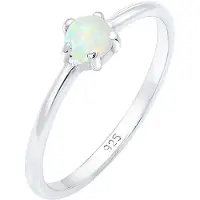 Elli Anillo plata / blanco perla