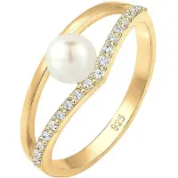 Elli Anillo oro / blanco perla