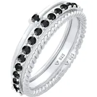 Elli Anillo negro / plata
