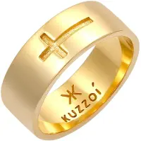 KUZZOI Anillo 'Kreuz' oro