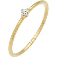 Elli PREMIUM Anillo oro / transparente