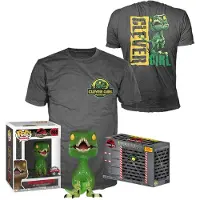 Funko POP! Y Camiseta De Manga Corta Raptor Inteligente Parque Jurásico 9 Cm