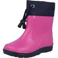 Beck Botas de lluvia azul oscuro / rosa