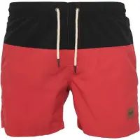 Urban Classics Bermudas rojo pastel / negro