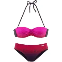 LASCANA Bikini 'Iris' rosa / rojo / negro