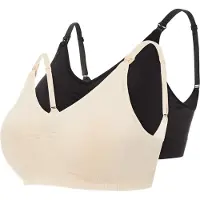 Mamalicious Sujetador de lactancia 'MLIlja' beige claro / negro