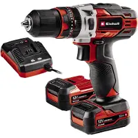 Einhell Taladro atornillador a batería TE-CD 12/1 Li-i (2 baterías de 2,0 Ah)