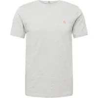 Les deux Camiseta 'Nørregaard' gris moteado / mandarina