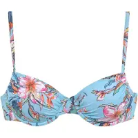 LASCANA Top de bikini turquesa / azul claro / naranja / rosa