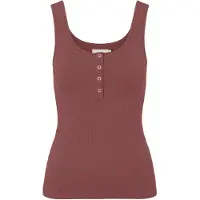 Pieces Top 'PCKitte' marrón castaño