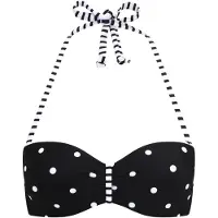 s.Oliver Top de bikini 'Audrey' negro / blanco