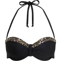LASCANA Top de bikini 'Adele' kitt / marrón / marrón oscuro / negro