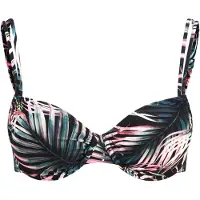 LASCANA Top de bikini esmeralda / verde hierba / rosa