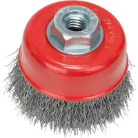 Bosch Cepillo limpiador de metal, tipo "top", 70 x 0,3 mm, con rosca