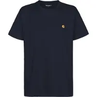 Carhartt WIP Camiseta 'Chase' azul noche / naranja