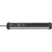 Pricenet 1391010600 Steckdosenleiste Premium-Protect-Line 6x