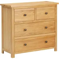 vidaXL Cómoda de 80x35x75 cm, madera maciza de roble