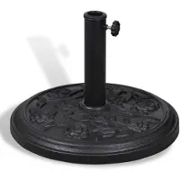 vidaXL Base redonda para sombrilla, soporte para sombrilla