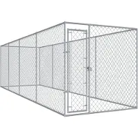 vidaXL - Jaula para perros para exteriores, 760 x 192 x 185 cm