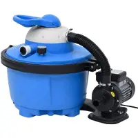 vidaXL Filtro de arena, color azul oscuro, 385 x 620 x 432 mm, 200 W, 25 litros, modelo 92799. HangarStore.cz