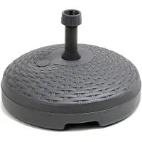 Ipae Pro Garden Base para sombrilla IPAE Progarden, 20 litros, color negro, fabricada en polipropileno (58 x 15 cm)