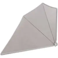 vidaXL : Panel divisor para balcón, color crema, plegable, 160 x 240 cm