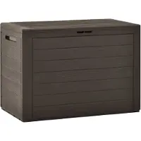vidaXL Cofre para jardín, color marrón, 78x44x55 cm