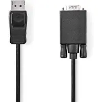 Ginza.se Cable Vga Displayport Macho A Vga Macho Niquelado 1080p Pvc Ccgb37301bk20 2 M