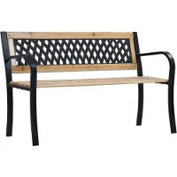 vidaXL Banco de jardín de 120 cm de madera
