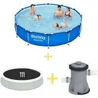 Bestway Steel Pro, piscina redonda - 366 x 76 cm - de 3 piezas, modelo S22308
