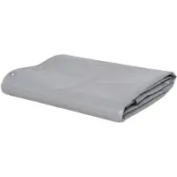 vidaXL , lona de protección, 650 g/m², 6x8 metros, color gris