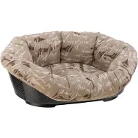 Ferplast Cama para perros , tipo sofá, de 52 x 39 x 21 cm, con cojín lavable