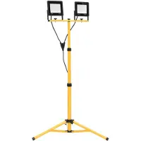 vidaXL Foco LED con trípode, 2 x 50 W, luz blanca fría