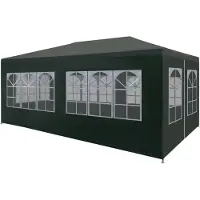 vidaXL Tienda de campaña para fiestas, 3x6 metros, color verde