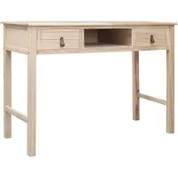 vidaXL Escritorio , color natural, 110 x 45 x 76 cm, madera