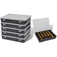 vidaXL : Cajas de almacenamiento, juego de 6 unidades.