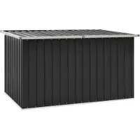 vidaXL Caja para jardín, color antracita, 171x99x93 cm