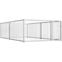 vidaXL - Jaula para perros para exteriores, 200 x 400 x 100 cm