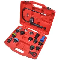 vidaXL : Kit de prueba de presión para radiadores, de 18 piezas