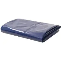 vidaXL Lona protectora, 650 g/m², 3,5 x 5 metros, color azul