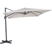 Vonroc Sombrilla voladiza Pisogne 300x300cm - Sombrilla Premium | Beige