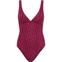 Shiwi Ladies Amy Swimsuit Java Leopard Structure Grapejuice Purple Talla: 34 | Bañadores Outlet | Mujer | Púrpura