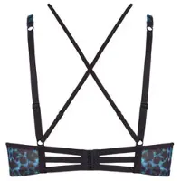 Marlies Dekkers The Art Of Love Black Leopard And Blue Plunge Balcony Bra Talla: 75C | Brasieres Outlet | Mujer | Negro